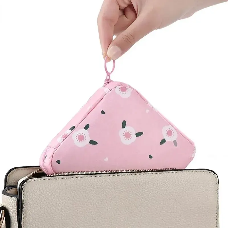 Women Sanitary Napkin Tampon Storage Bag Portable Waterproof Organizer Pouch Cartoon Pattern Sanitary Napkin Bag - Image 6